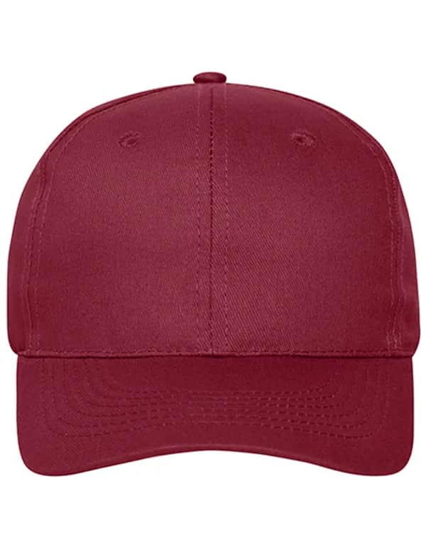 6 Panel Cap Bio Cotton - Burgundy