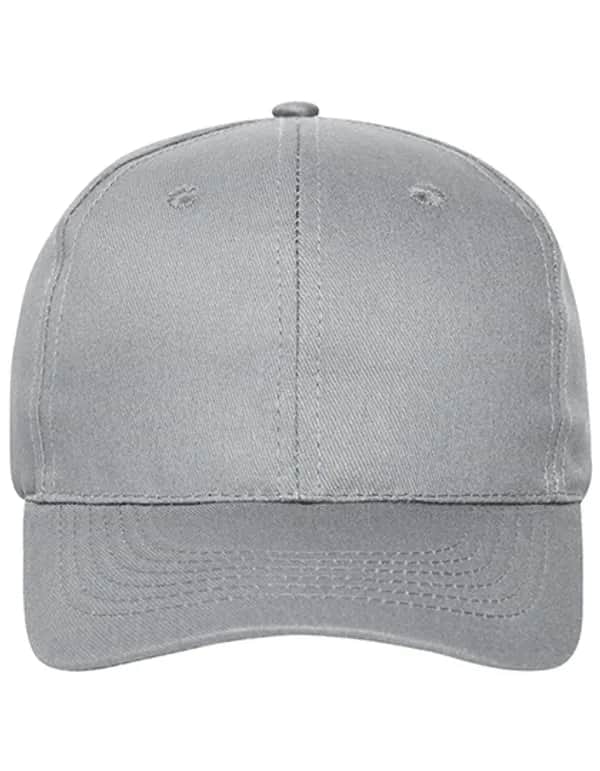 6 Panel Cap Bio Cotton - Light Grey