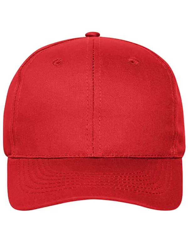 6 Panel Cap Bio Cotton - Red