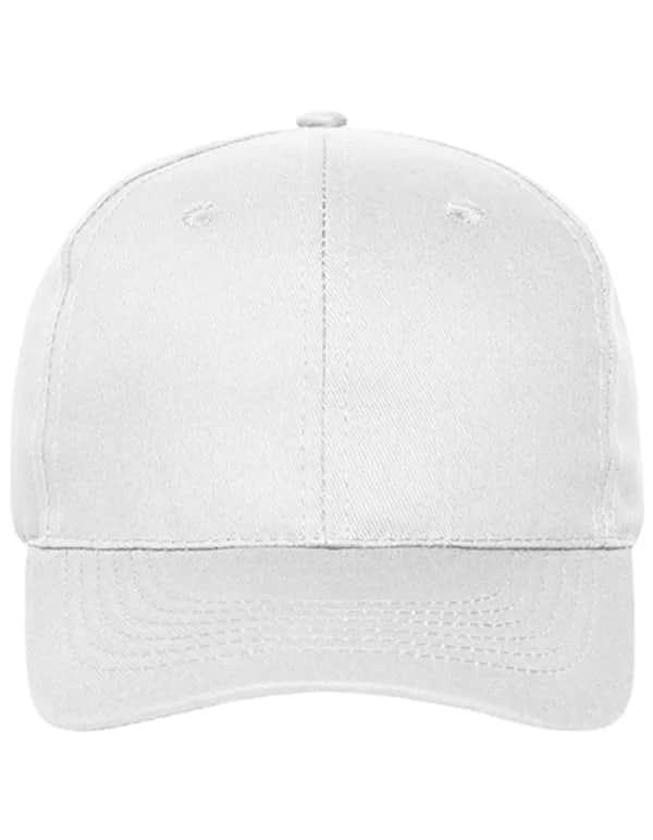 6 Panel Cap Bio Cotton - White