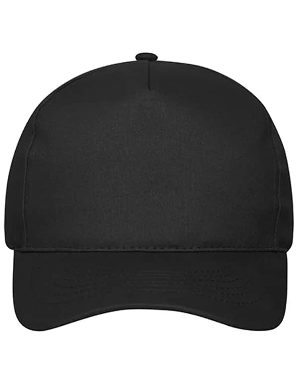 5 Panel Cap Bio Cotton - Black
