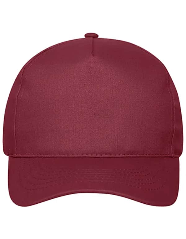 5 Panel Cap Bio Cotton - Burgundy