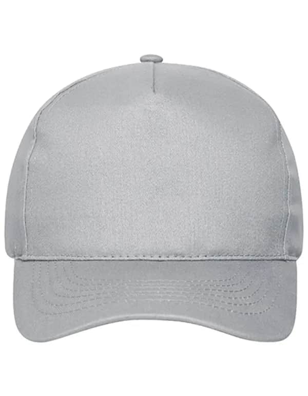 5 Panel Cap Bio Cotton - Light Grey