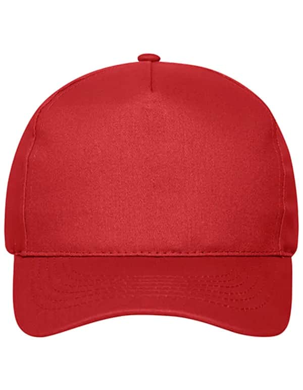 5 Panel Cap Bio Cotton - Red