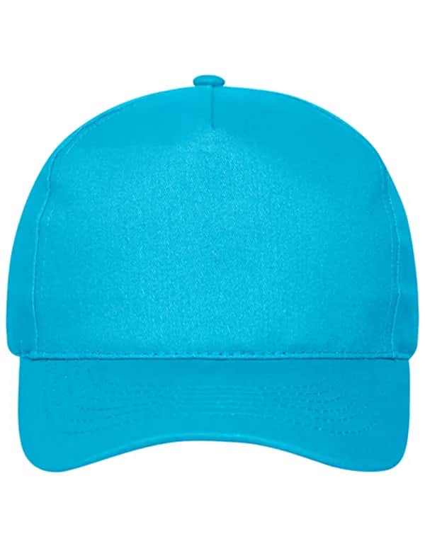 5 Panel Cap Bio Cotton - Turquoise