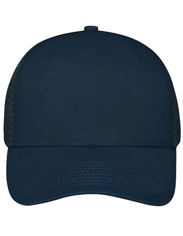 6 Panel Mesh Cap - Navy/Navy