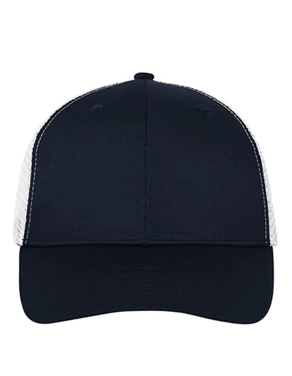 6 Panel Mesh Cap - Navy/Navy/White