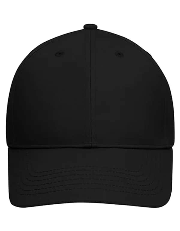 6 Panel Cap Bio Cotton - Black