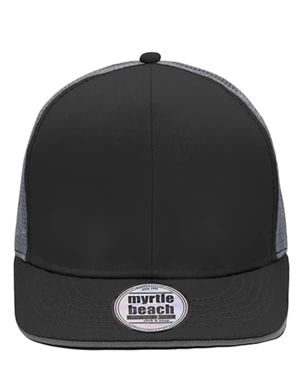 Pro Cap Mesh 6 Panel - Black/Charcoal