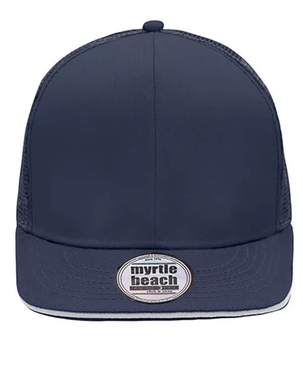 Pro Cap Mesh 6 Panel - Navy/White