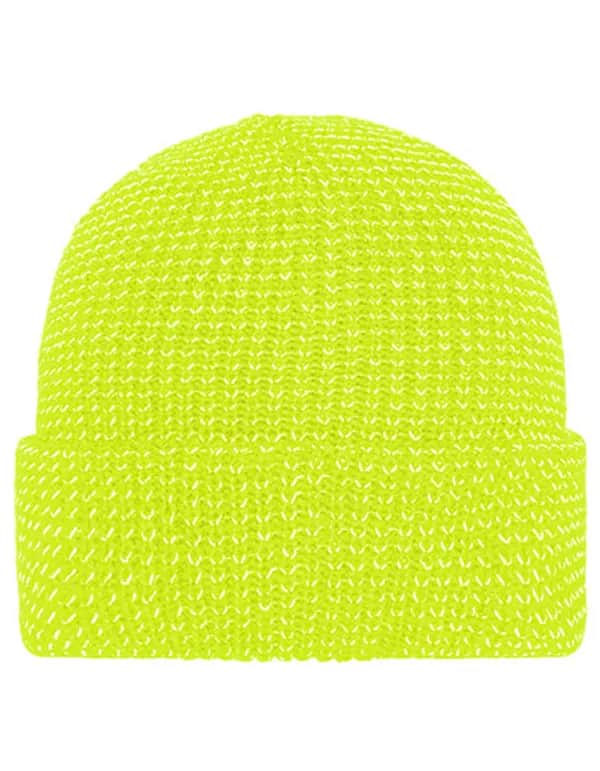 Reflective Winter Beanie - Bright Yellow