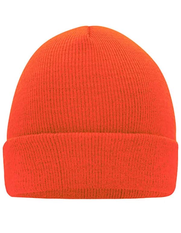 Knitted Cap - Bright Orange