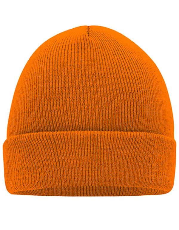Knitted Cap - Orange