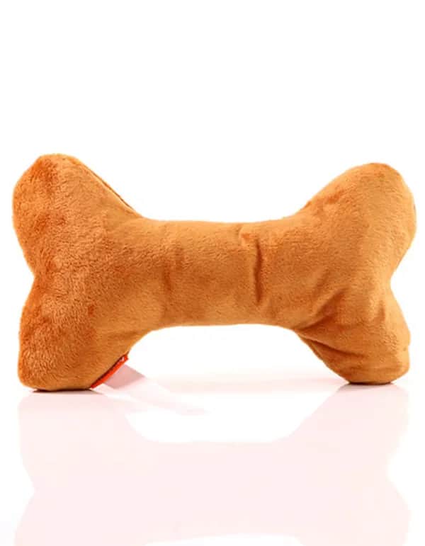 MiniFeet® Hundespielzeug Knochen mit Knisterfunktion - Brown