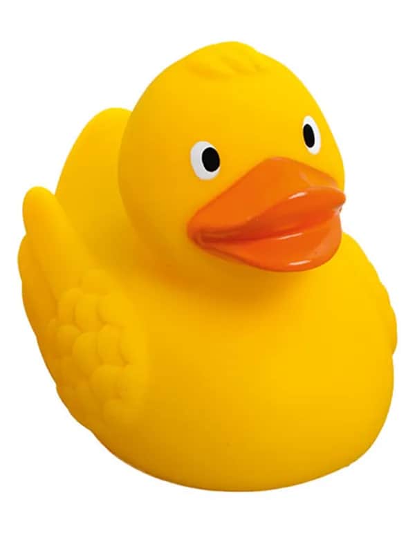 Schnabels® Renn-Ente mit Metallplatte - Yellow