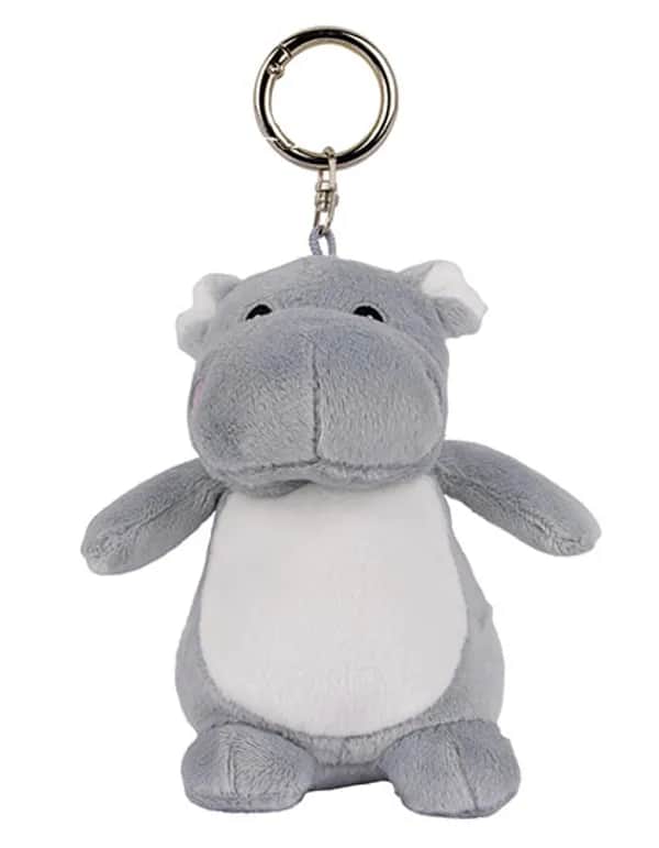 Character Keyring - Hippo Grey