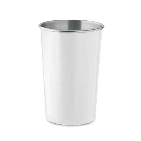 Becher recycelter Edelstahl - FJARD - Weiß