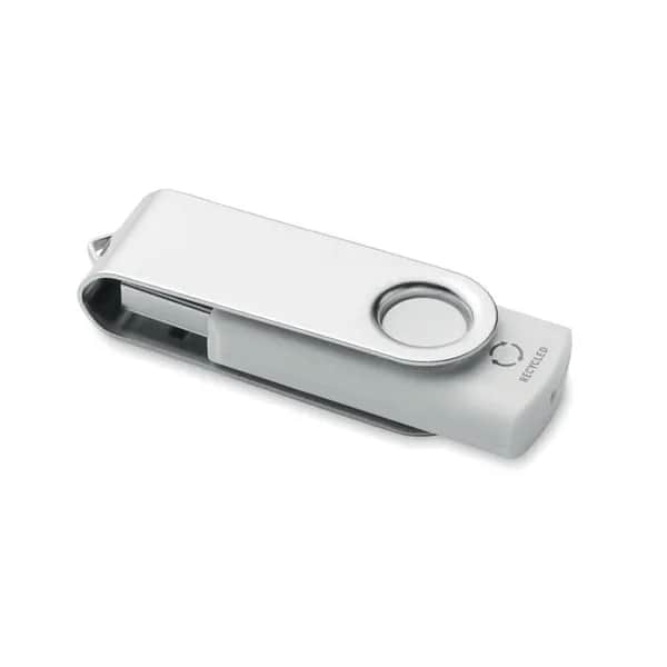 USB 16G recycelter ABS - TECHMATE RABS - Weiß