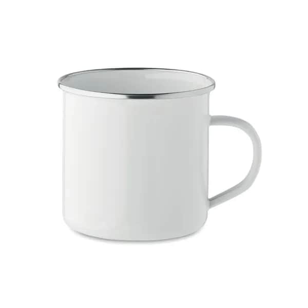 Emaille-Becher Subli 500 ml - PLATEADO L - Weiß