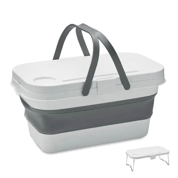 Picknickkorb Silikon - CESTA - Weiß