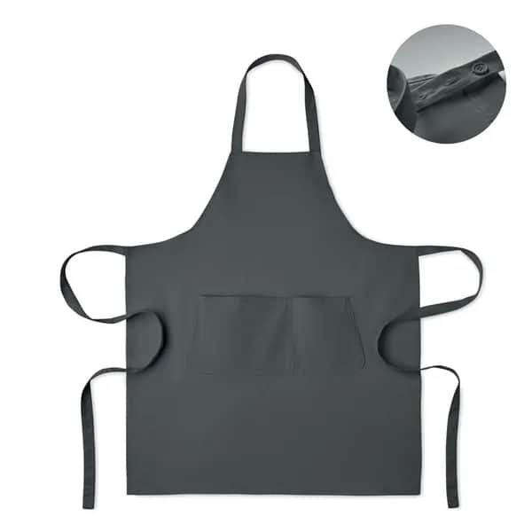 Küchenschürze Organic Cotton - GAMMA - Steingrau