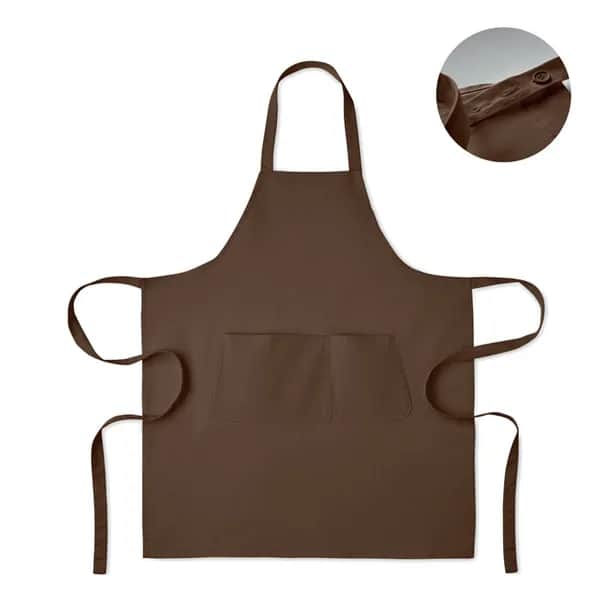 Küchenschürze Organic Cotton - GAMMA - Schokolade