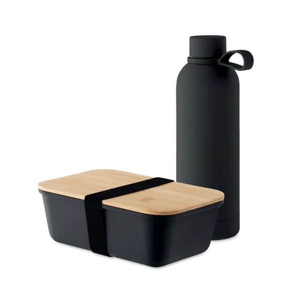 2-teiliges Lunch-Set - EMERALD SET - Schwarz
