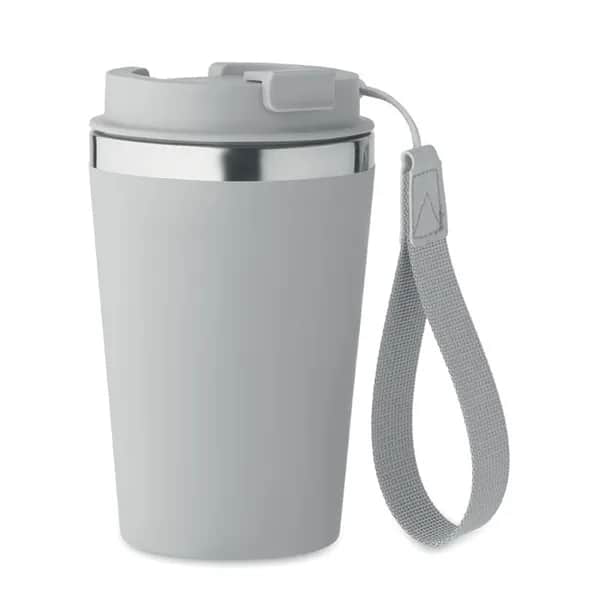 Doppelwandiger Trinkbecher 350 - TOPAZ - Grau