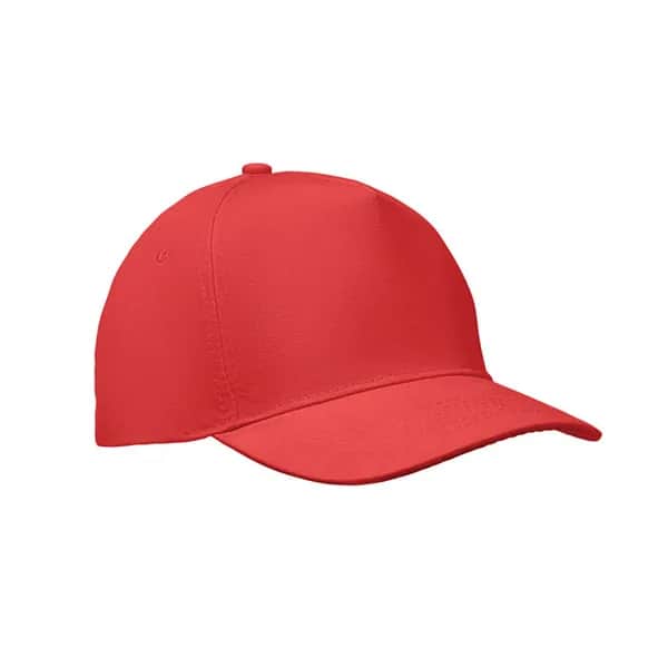 BASEBALL CAP 5 PANELS 180G/M² - SUNNY - Rot