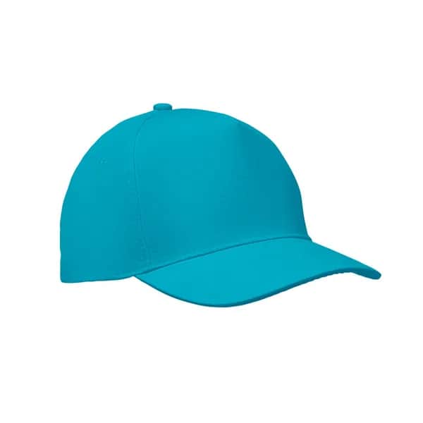 BASEBALL CAP 5 PANELS 180G/M² - SUNNY - Türkis