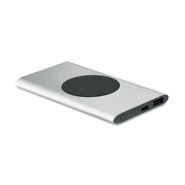 Powerbank mit Ladestation 15W - POWERPLUS - Mattsilber