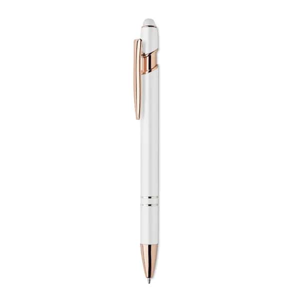 Druckkugelschreiber Aluminium - SCRIBBLE - Weiß