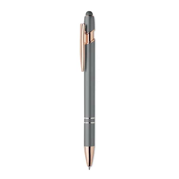 Druckkugelschreiber Aluminium - SCRIBBLE - Steingrau