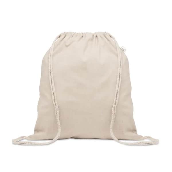 Beutel mit Kordelzug recycelt - CABETRI - Beige
