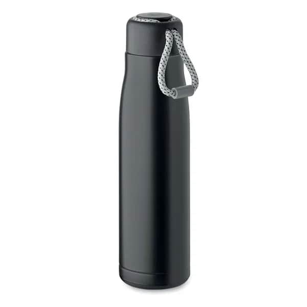 Doppelwandige Flasche 500 ml - CORDLE - Schwarz