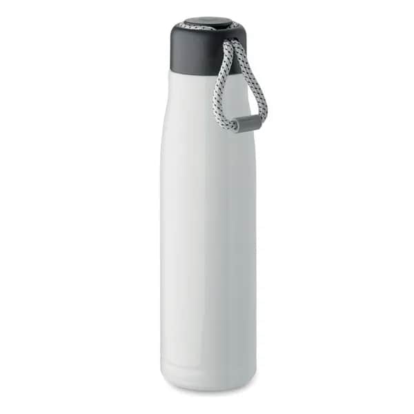 Doppelwandige Flasche 500 ml - CORDLE - Weiß