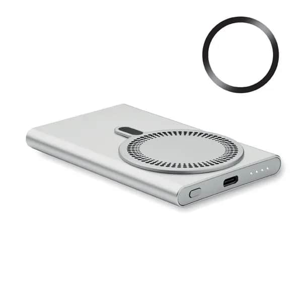 Wireless charger power bank - PAWTT - Mattsilber