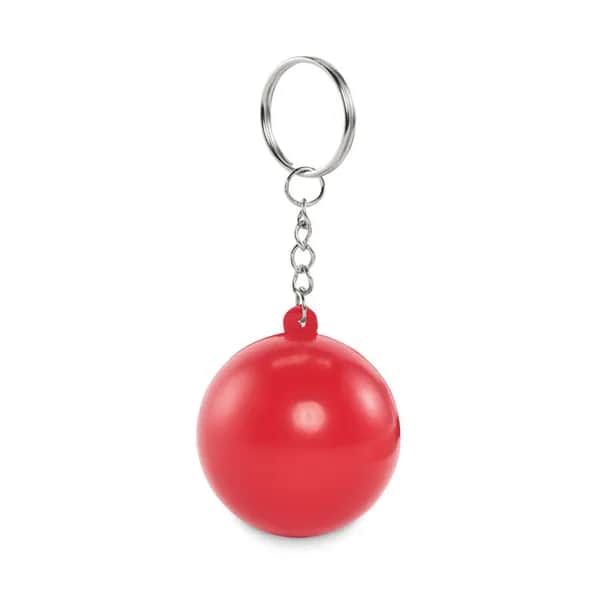 Schlüsselring Kugelform PU - CIRKELY - Rot