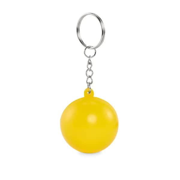 Schlüsselring Kugelform PU - CIRKELY - Gelb