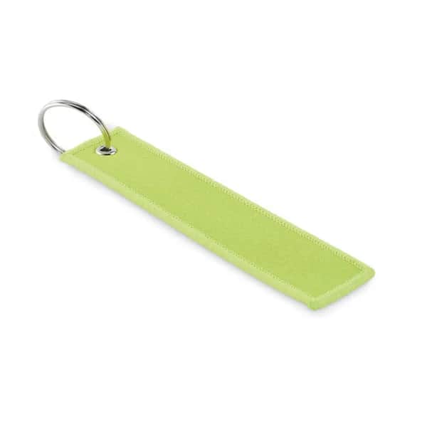 Schlüsselring Polyester Tag - TAKEOFF - Neon Grün