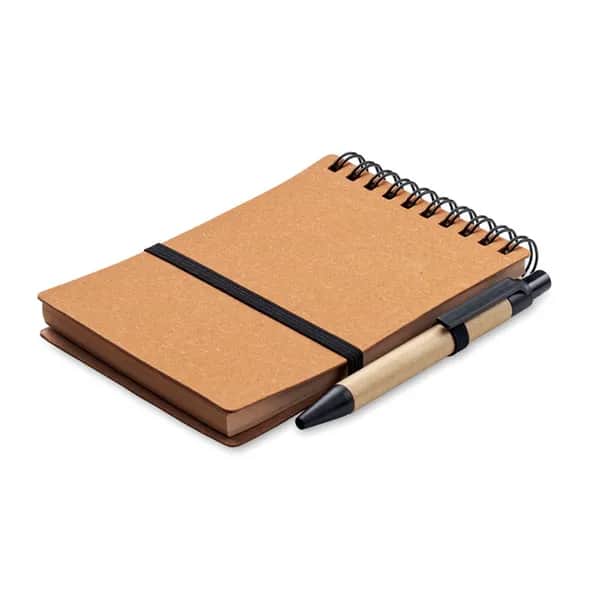 Recyceltes Notizbuch-Set - NOTIE - Braun