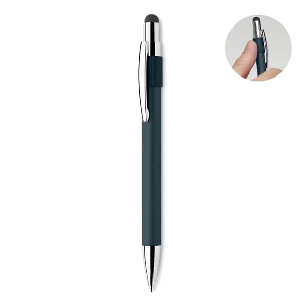 Druckkugelschreiber mit Stylus - EDD - Marineblau