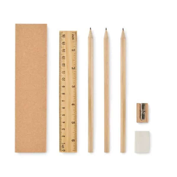 6teiliges Schreibset - STOX - Beige