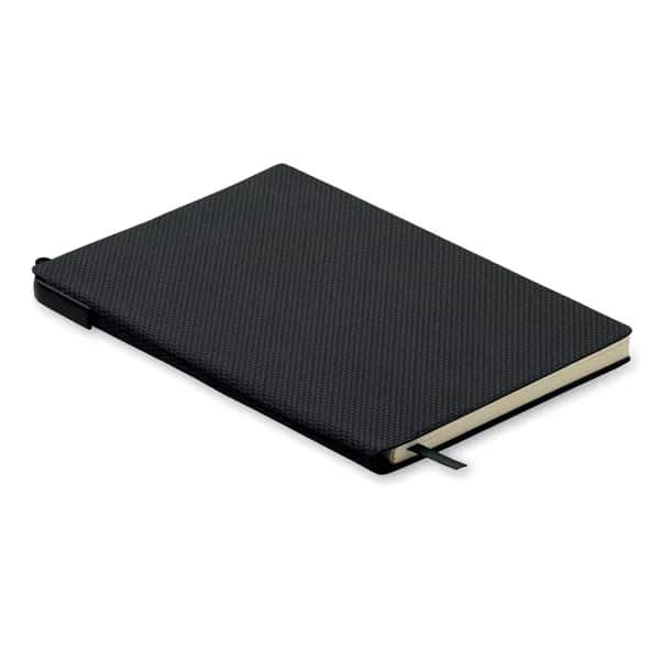 DIN A5 PU Notizbuch mit Stift - NOTA - Schwarz