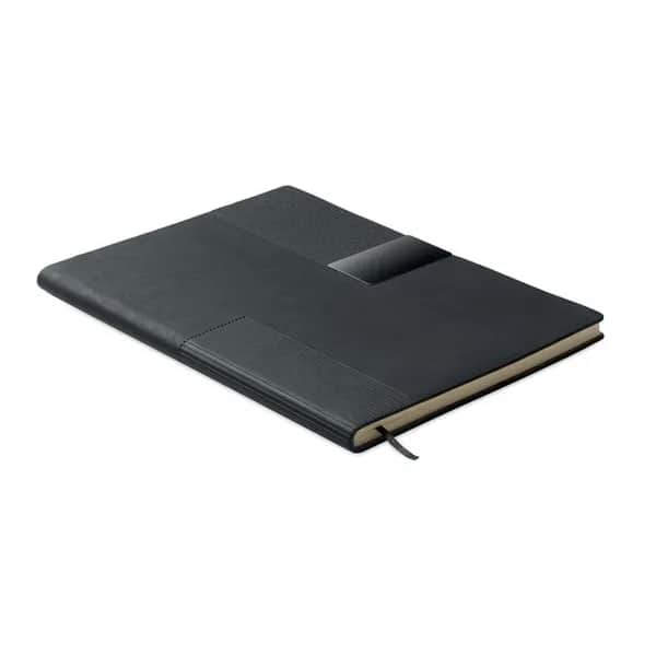 DIN A5 Notizbuch PU - TREZE - Schwarz