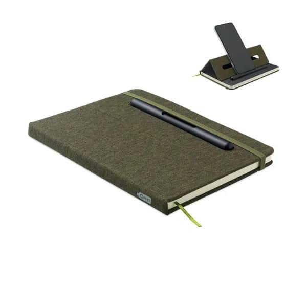 DIN A5 Notizbuch RPET - RINBOOK - Dunkelgrün