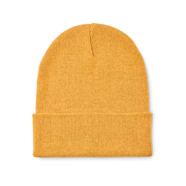 Beanie mit Bündchen - BEANIX - Gelb