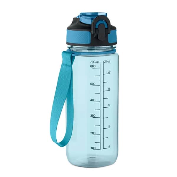 Sport-Trinkflasche 700ml - ENKEL - Transparent Hellblau