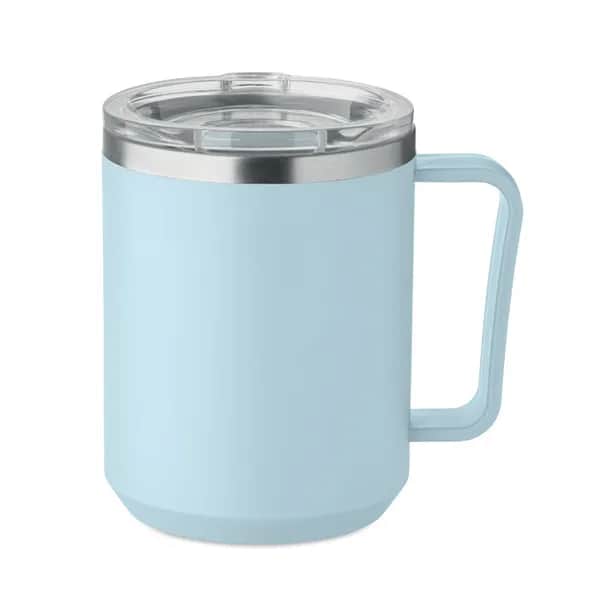 Doppelwandiger Becher 400ml - COCOA - Babyblau