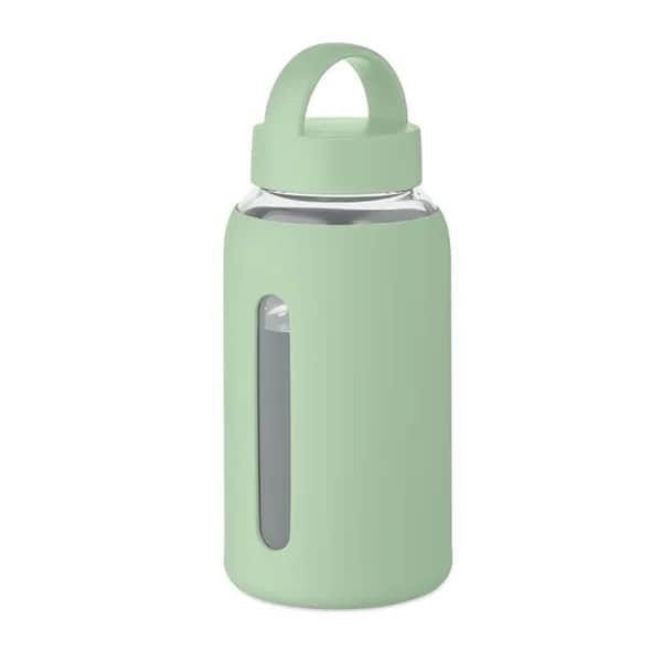 Flasche Borosilikatglas 600ml - BORIS - Mintgrün